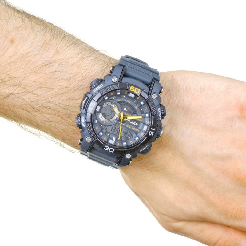 Mens New Sekonda Digital Chrono Alarm EL Light 100m W/Proof Watch 1349 Rp £59.99 - Image 3 of 4