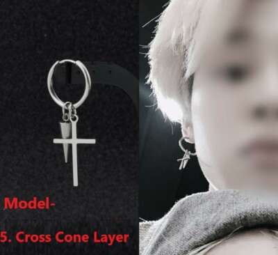 KPop Idol BTS Earrings JIMIN 9 Designs Non allergy Surgical Steel