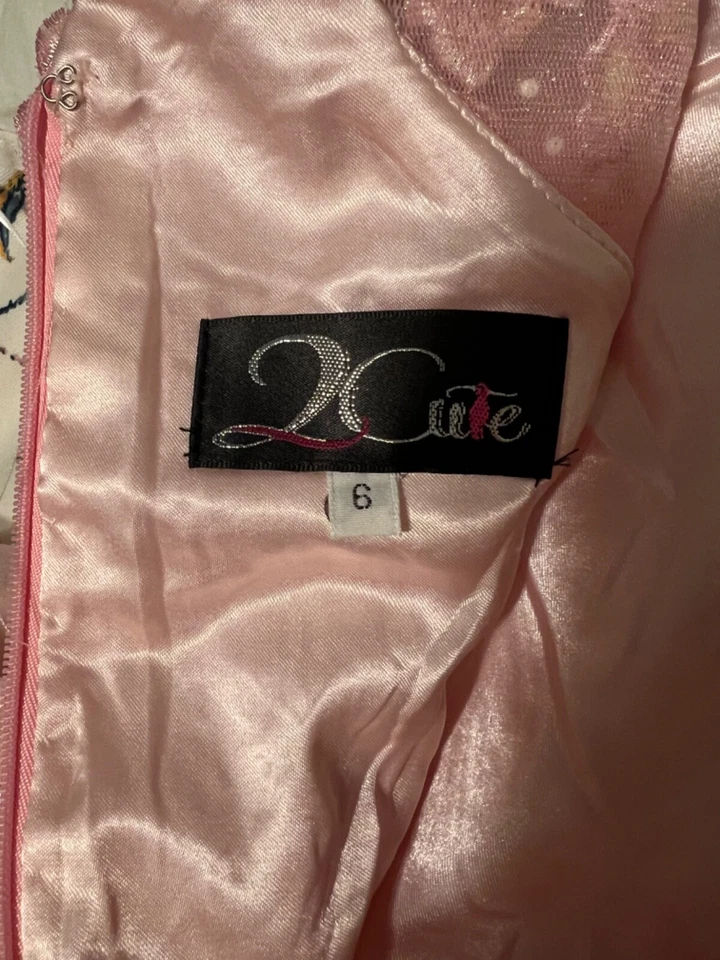 2 Lindos Niñas Formal Concurso Boda Baile Baile Vestido Talla 6 Foto 4 de 4