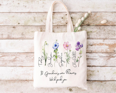 Personalisiertes Muttertagsgeschenk für Nan, Oma, Geschenk für Mama, Mama, Tragetasche