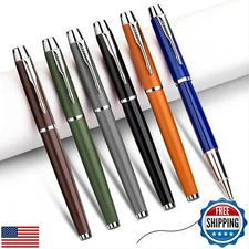 YONCOUX 6-pcs Luxury Metal Fine Point Ballpoint Pen, Personalized Vintage Col