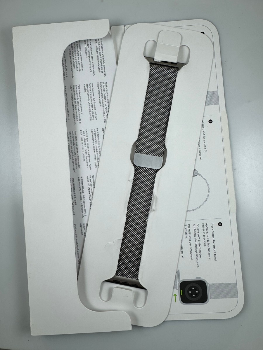 open Box Original Apple Watch band Milanese Loop 44MM 45MM S10  display picture 1