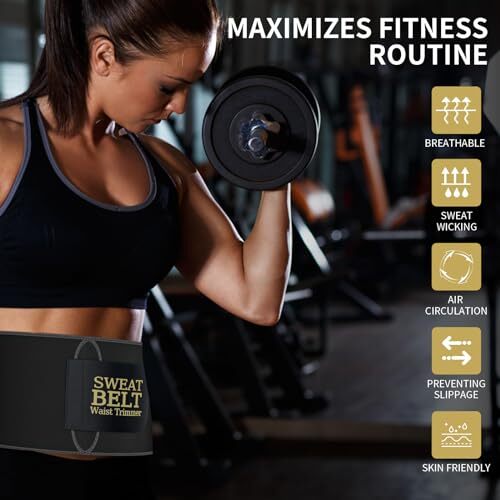 Waist Trainer For Men Sweat Band Trimmer Belt Fajas Tummy Control Sauna Band Workout Training Stomach Wrap - View #9