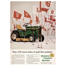 1969 John Deere: Play 378 More Holes of Golf This Summer Vintage Print Ad