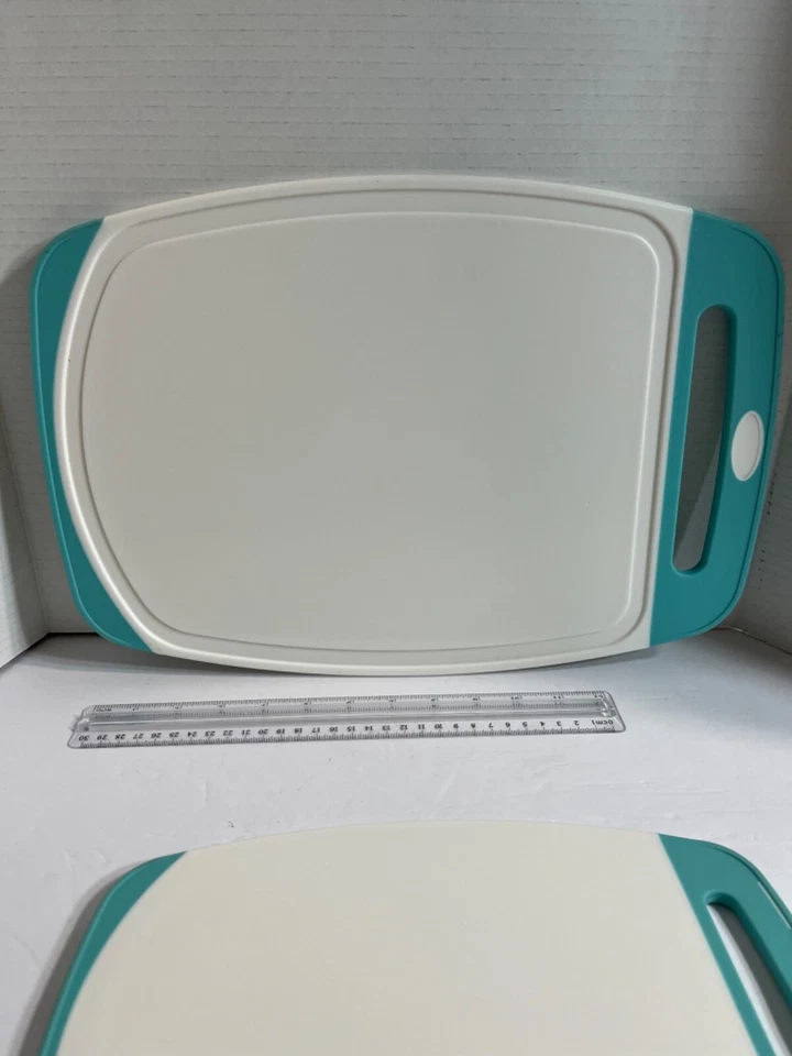 Paquete de 2 tablas de cortar para cocina sin BPA con 2 tamaños de 9" y 16" Foto 3 de 4