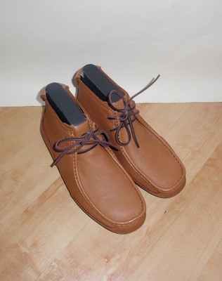 Neu im Karton UGG Herren Carraway Chestnut Leder Stiefeletten Größe UK 7 EU 40,5