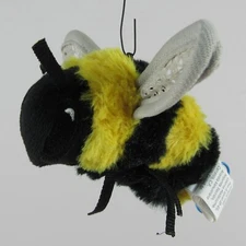 Ikea 3.25" Mini-Bumblebee Black Yellow Gray Skogsduva Plush Stuffed 805.769.27