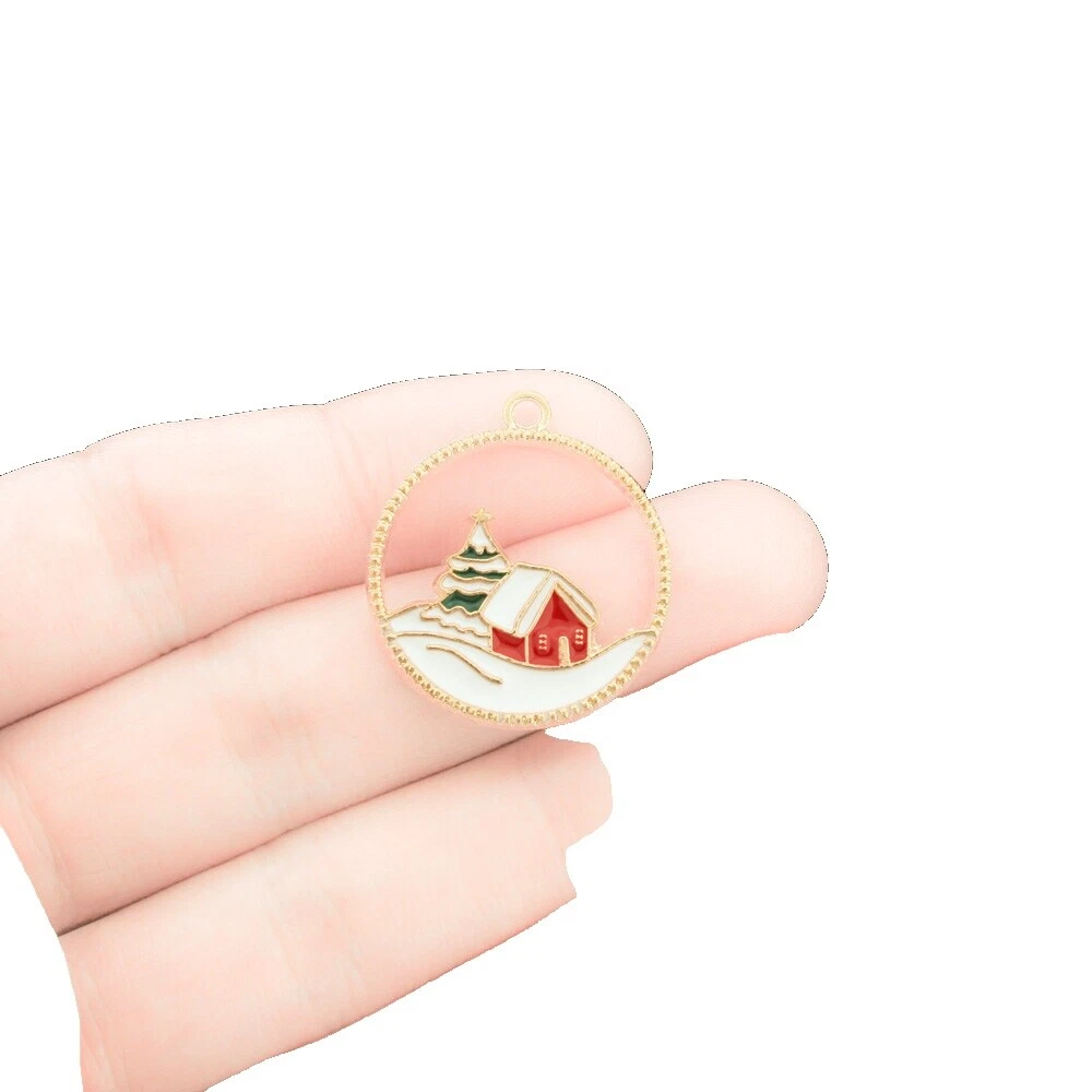 Эмалированные разноцветные ювелирные украшения подвески и кулоны