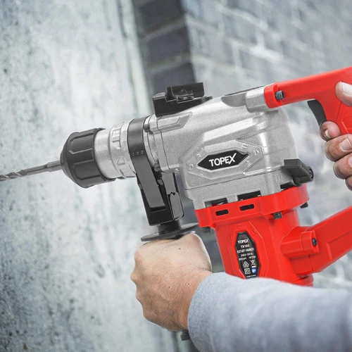 TOPEX 1010W SDS+ Rotary Hammer Drill Demolition Jack Hammer Kit w/ Chisels Drill - Picture 11 of 12