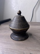 18th C Brass Betel Lime Box CHUNA DANY Antique Collectible RARE