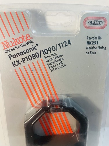 Nu-Kote NK251 Farbband schwarz für Panasonic KX-P1080 1090 1124 & andere Drucker - Bild 3 von 5