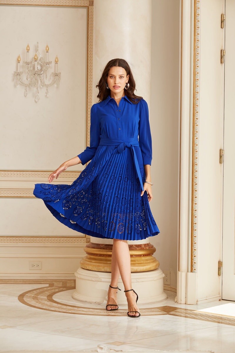 tahari laser cut dress Elie Tahari PLEATED LASER CUT DRESS! NWT! Retail $350. Multiple Sizes, Colors