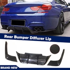 For BMW F06 F12 F13 M6 Rear Bumper Diffuser Spoiler Carbon Fiber Refit 2013-2018