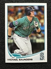 MICHAEL SAUNDERS #297 2013 Topps Series 1 Baseball QTY Seattle Mariners
