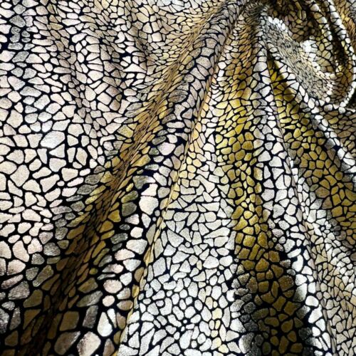 Printed Golden Snake Fabric 4-Way Stretch 60" wide Spandex by Yard for Swimwear - Picture 4 of 5