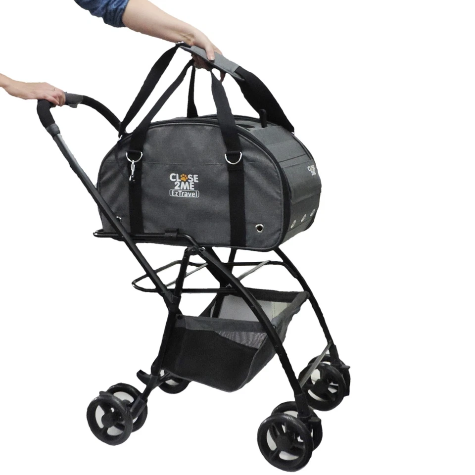 Close2Me EzTravel Haustier-Transporttasche mit klappbarem Fahrgestell - Bild 4 von 4