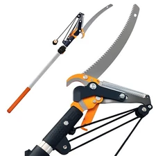 GARCARE 2 in 1 Pole Saw for Tree trimming & Tree Pruner Extendable 4.8-6.9ft