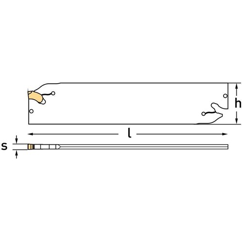 UTENSILE LAMA PER TAGLIO ESTERNO X TORNIO METALLO 32 - 3 MM FERVI SGIH32/3 - Picture 2 of 4