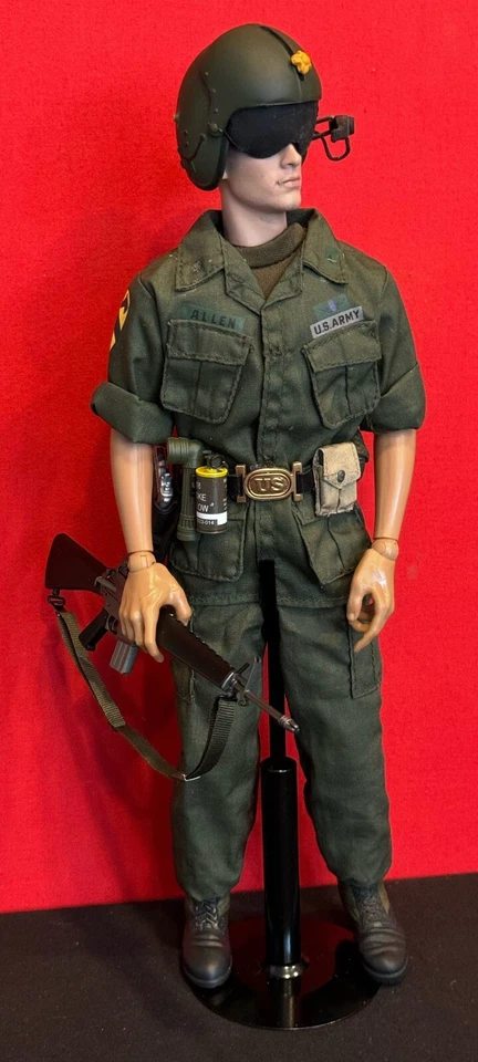 1/6 US ARMY MAC-V SOG VIETNAM WAR HELICOPTER PILOT BANDIT JOES CUSTOM. - Image 4 of 4