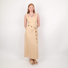 Faithfull The Brand Beige Dress, UK Size 8