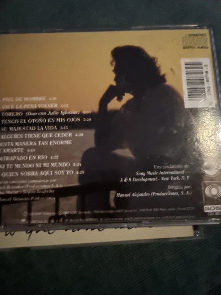 Piel de Hombre by José Luis Rodríguez (CD) Manuel Alejandro. Julio Iglesias - Image 2 of 2