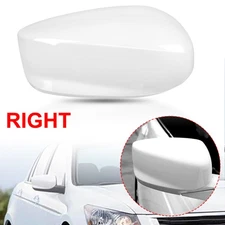 White Right Side Mirror Cover Cap W/O Turn Signal For Honda Accord 2008-2011 12