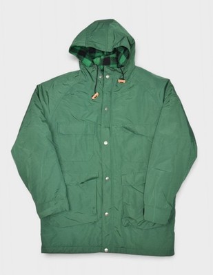 Vintage LL Bean Jacket Mens Medium Green Baxter State Parka Wool Lined  Hooded