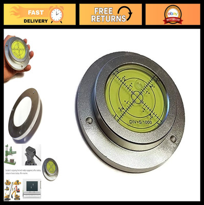 4'' High Precision Bubble Level with Mounting Hole - Ideal for RV, Crane, Pile Dr