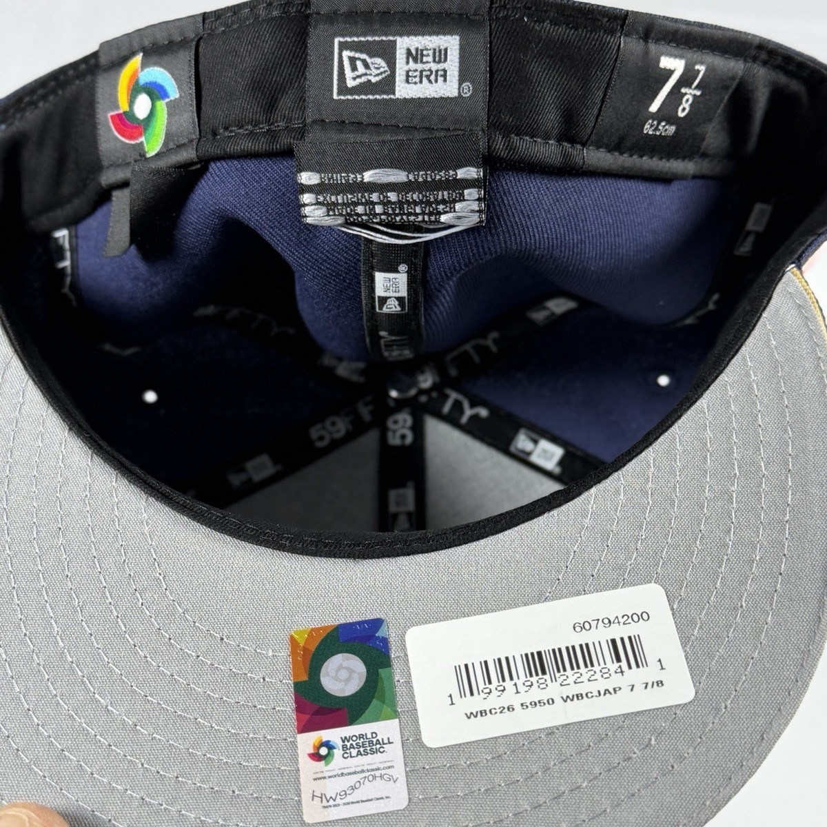 Japan WBC 2026 New Era 59FIFTY Fitted Hat Navy 7 7/8 NWT | eBay