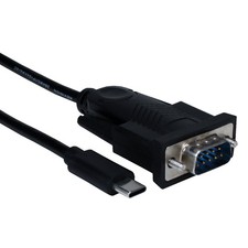 6ft USB-C to Serial DB9 Male RS232 Converter Cable