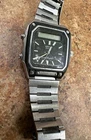 VINTAGE SEIKO ANA-DIGI QUARTZ BLACK DIAL H557-5099JAPAN MEN'S~NEEDS BATTERY~
