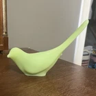 Vintage Fenton Uranium Glass Long Tail bird  70's
