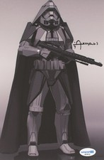 Christian Alzmann "Star Wars" SIGNED 'Captain Phasma' Concept Art 6.5x10 Photo