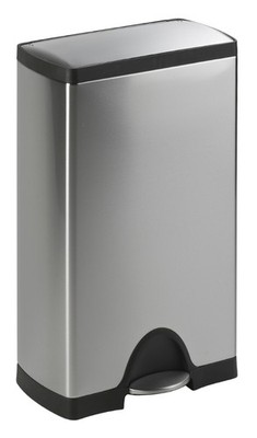 Tritt-Mülleimer Rectangular 38 Liter, Simplehuman, Matt Edelstahl