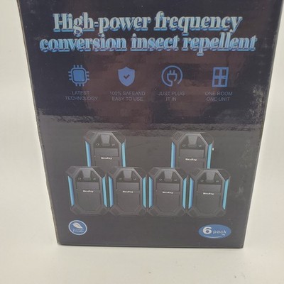 Nexkey Upgraded Version Ultrasonic Pest & Insect Repeller 6 Pack Non Toxic
