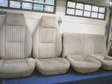 1982-2002 Camaro Firebird Lite Sand Grey Cloth Front Rear Seats Set Gm Oem Gm