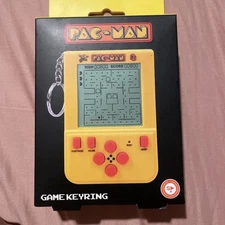 Fizz Creations 4'' Portable Pac-Man Keyring Arcade Game Keychain, Yellow