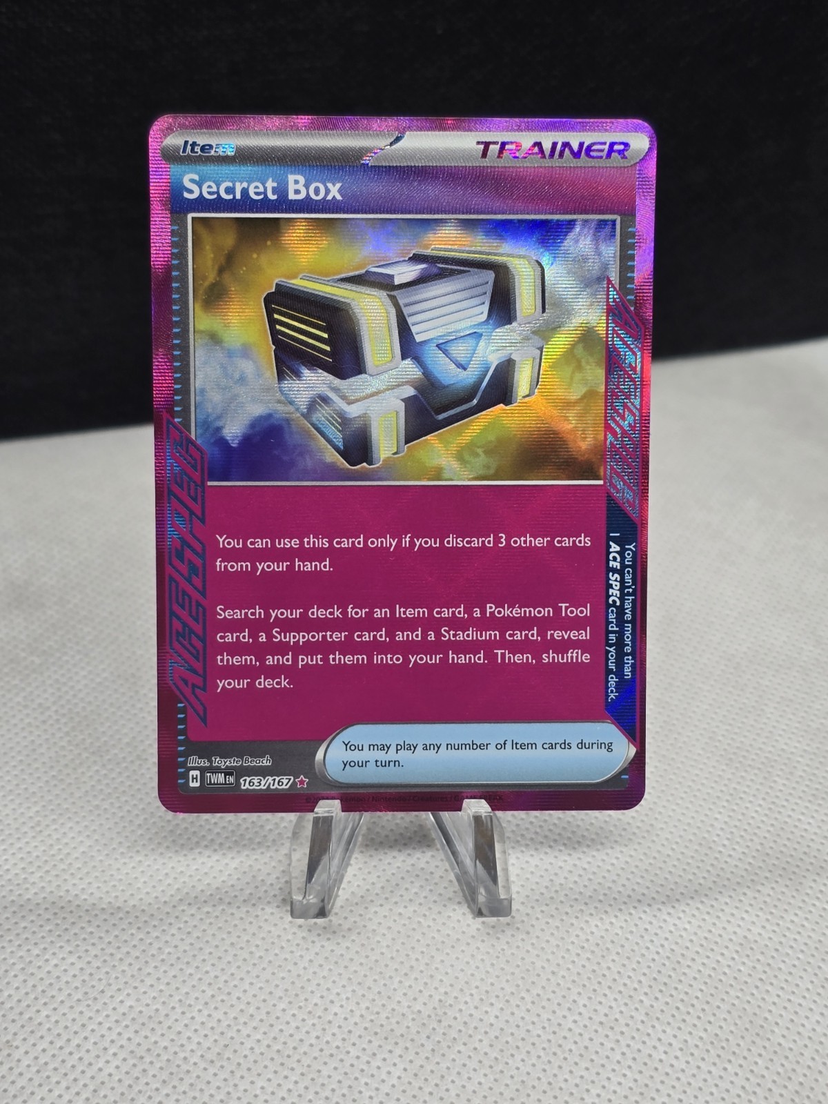 2024 Pokemon Twilight Masquerade SECRET BOX 163/167 Ace Spec