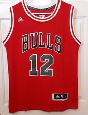 Adidas Chicago Bulls Jersey NBA Mens Small Kirk Hinrich 12 Red Mint