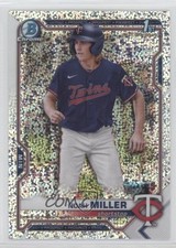 2021 Bowman Draft Chrome Sparkle Refractor Noah Miller #BDC-109 le6