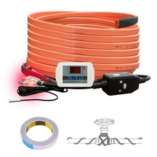 Cupohus 30FT Heat Tape for Water Pipes w/ Digital Thermostat, Freeze Protection