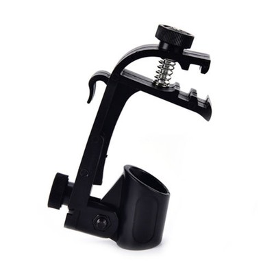 Mikrofon-Clip Mikrofonklemme Metall SM57 für Perkussion schwarz 0.87 inch