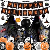 Halloween Deko Set Led: Gruselige Party Girlande Ballons FledermäUse