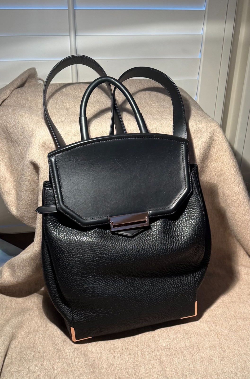 NEW Alexander Wang Prisma Pebbled Leather Structured Drawstring Backpack $1,095 — image 10