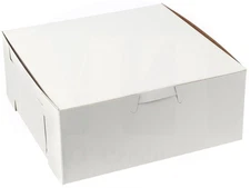 MT Products White Cupcake Boxes - 6" x 6" x 2.5" Bakery Boxes - Pack of 15