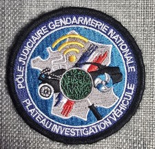 Patch Ecusson Gendarmerie  - Pole Judiciaire Plateau Investigation Véhicule
