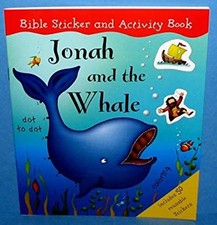 Bible Sticker  Activity Book Jonah  the Whale Over 50 Reusable