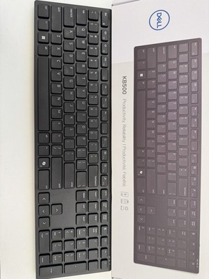 **Dell KB500 Wireless Keyboard Black Full Size USB Receiver 2.4GHz New OEM**