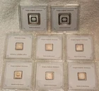 AWESOME Lot Of 8 Geiger 5g & 1g .999 Fine Silver German Feinsilber Bars in Assay