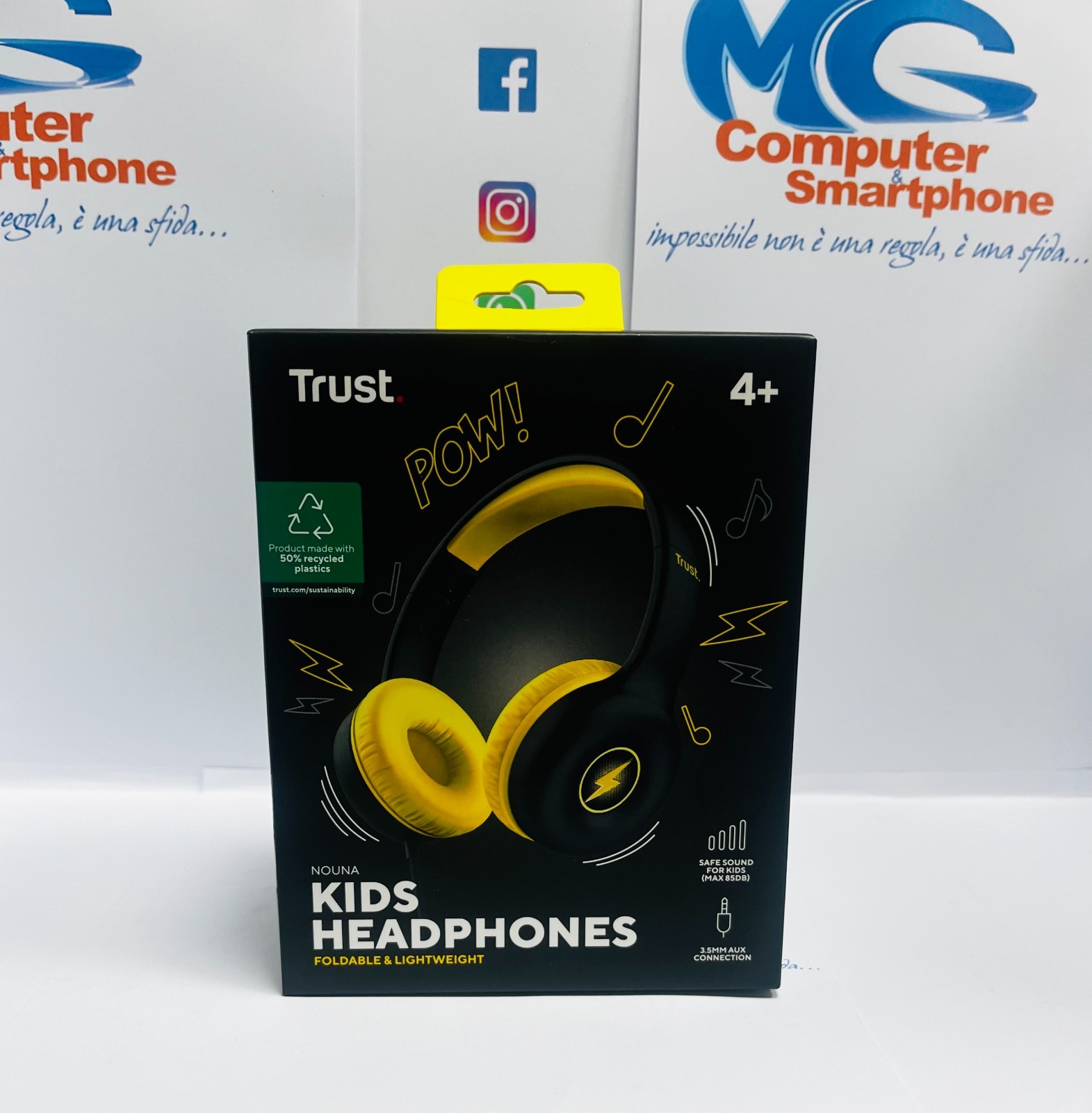 Nouna Bluetooth Wireless Kids Headphones, BLACK